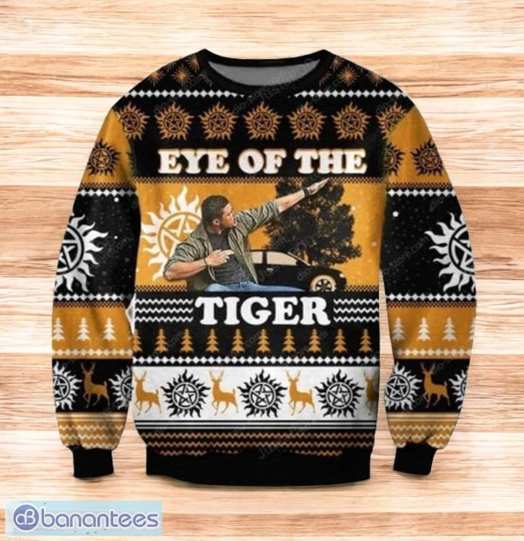 eye of the tiger knitting pattern christmas ugly sweatergift for men and women image Eye Of The Tiger Knitting Pattern Christmas Ugly SweaterGift For Men And Women Product Photo 1