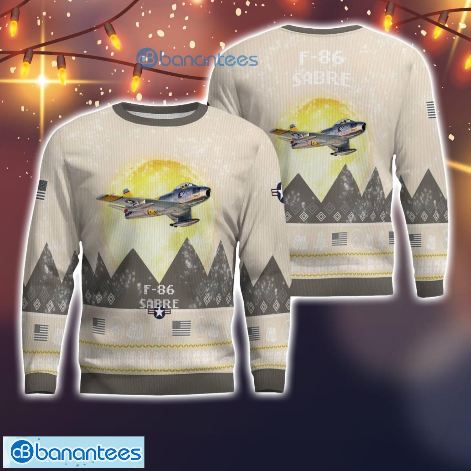 f 86 sabre f86 all printed aircraft moonlight ugly christmas sweater christmas gift image F-86 Sabre F86 All Printed Aircraft Moonlight Ugly Christmas Sweater Christmas Gift Product Photo 1