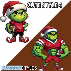 NCAA SMU Mustangs Grinch Style Ugly Christmas Sweater Gift For Adult - NCAA SMU Mustangs New Grinch Ugly Christmas Sweater Photo 4