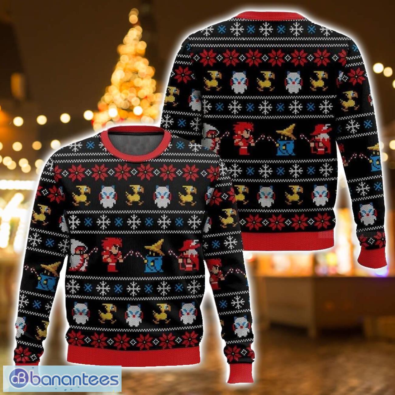 final fantasy ugly christmas sweater for men and women christmas holiday gift image Final Fantasy Ugly Christmas Sweater For Men And Women Christmas Holiday Gift - Final Fantasy Ugly Sweater-3