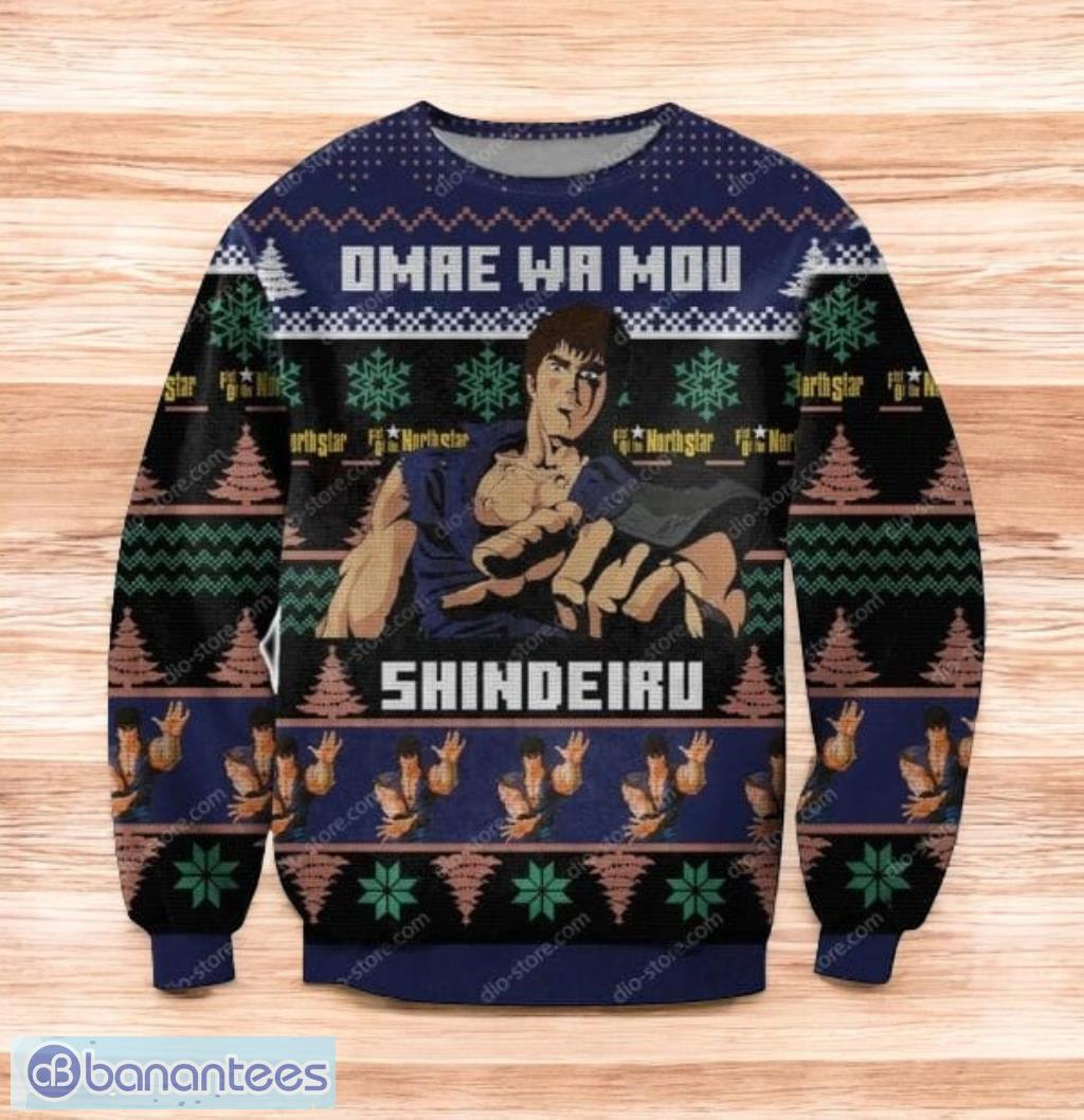 fist of the north star 3d print ugly christmas sweatergift for men and women image Fist Of The North Star 3D Print Ugly Christmas SweaterGift For Men And Women Product Photo 1