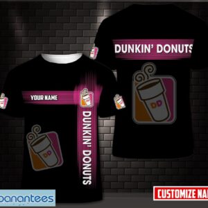 Fleece dunkin’ donuts Team 3D T-Shirt Team 3D T-Shirt Product Photo 1