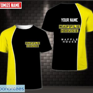 Fleece waffle house AOP 3D T-shirt For Men And Women Custom Name Product Photo 1