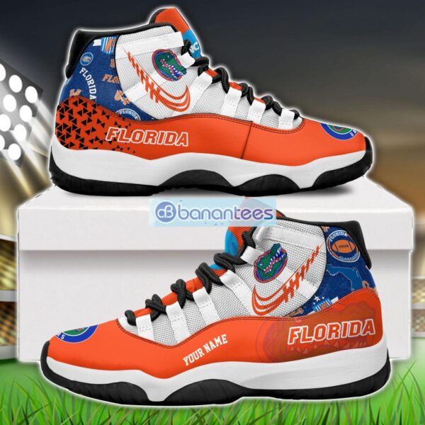 Florida Gators Air Jordan 11 Sneakers Custom Name Special Shoes For Fans Product Photo 1