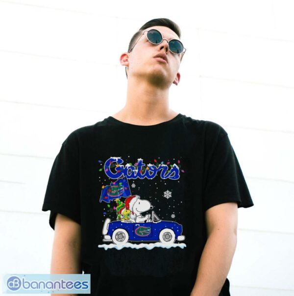 Florida Gators Snoopy And Woodstock Driving Car Cute Snoopy Limited Edition Shirt - G500 Gildan T-Shirt