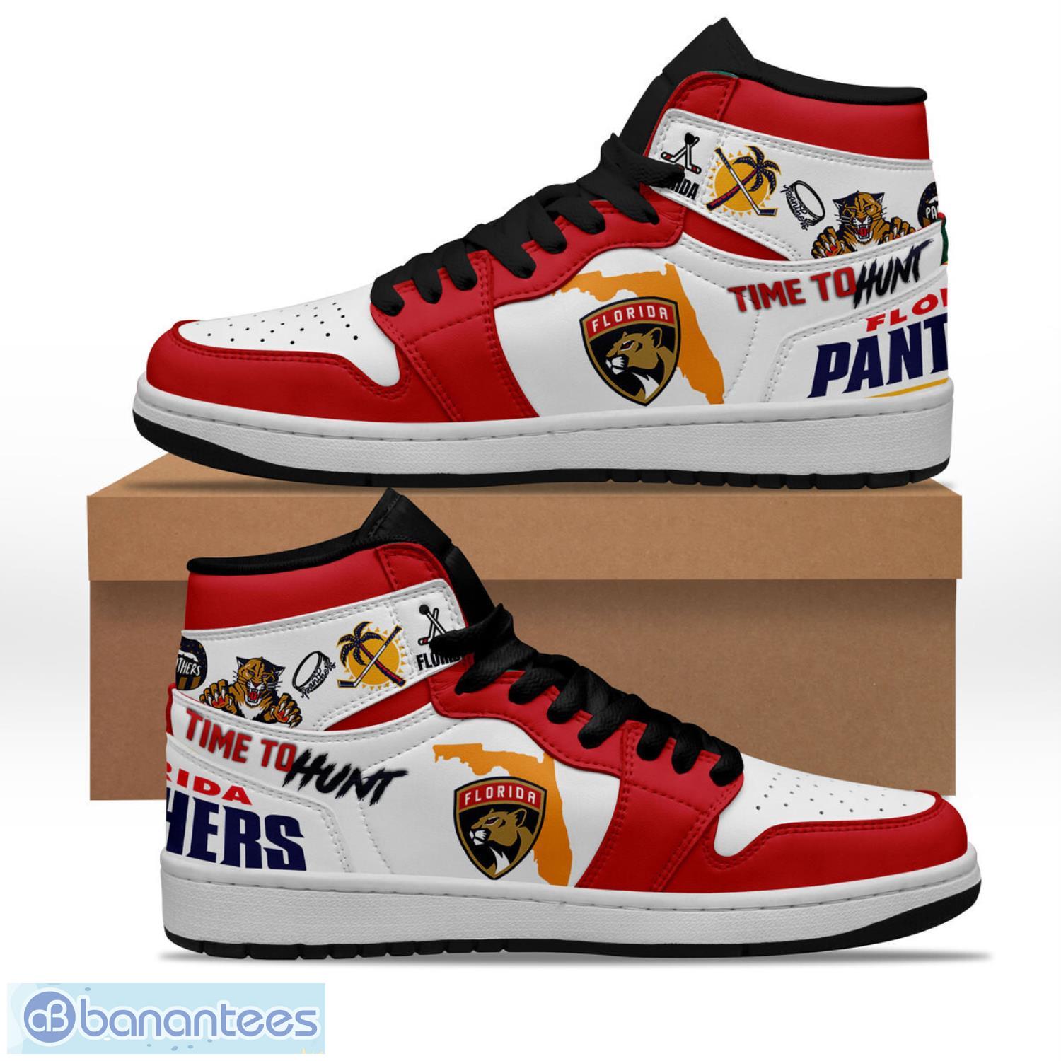 florida panthers air jordan hightop sneakers shoes for men and women aj1 sneakers image Florida Panthers Air Jordan Hightop Sneakers Shoes For Men And Women AJ1 Sneakers Product Photo 1