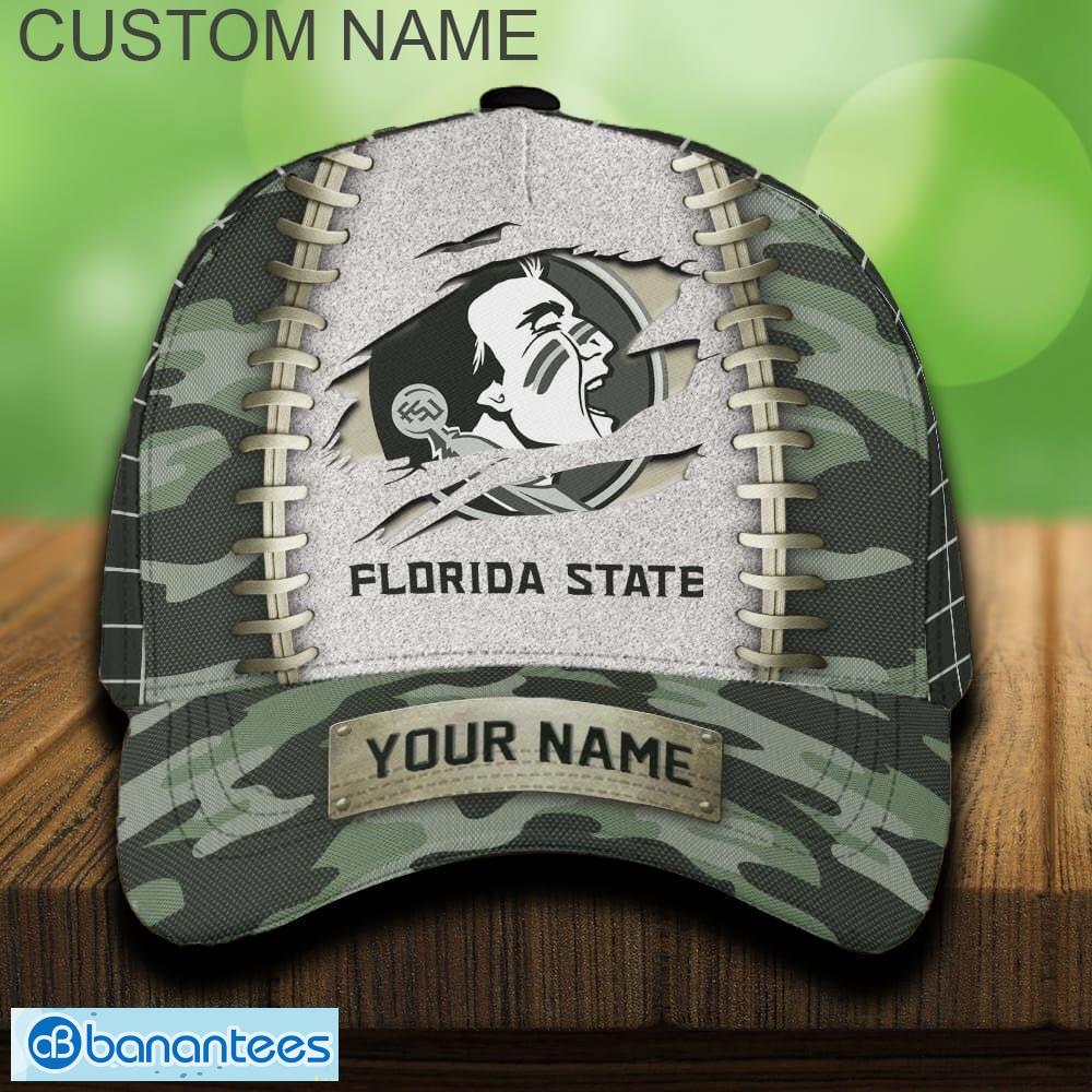 florida state seminoles 3d hat and cap beach design camo green for fans gift custom name image Florida State Seminoles 3D Hat And Cap Beach Design Camo Green For Fans Gift Custom Name - Florida State Seminoles 3D Hat And Cap Camo_1