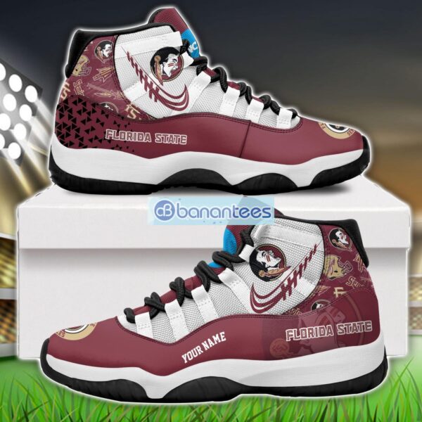 Florida State Seminoles Air Jordan 11 Sneakers Custom Name Special Shoes For Fans Product Photo 1