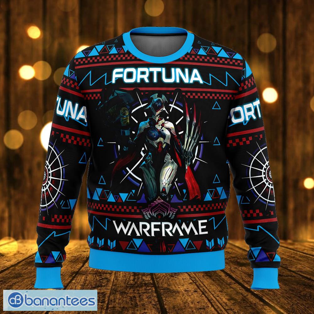 fortuna warframe gather knitted christmas sweater gift for men and women image Fortuna Warframe Gather Knitted Christmas Sweater Gift For Men And Women - Fortuna Warframe Ugly Christmas Sweater Photo_1