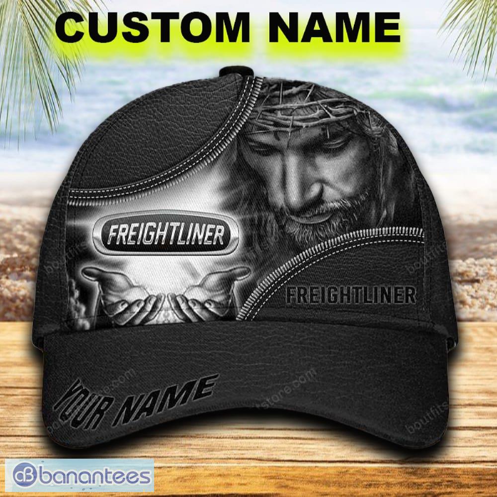 freightliner 3d hat cap black car jesus custom name hot gift for men women image Freightliner 3D Hat Cap Black Car Jesus Custom Name Hot Gift For Men Women - Freightliner 3D Hat Cap Black Car Jesus Custom Name Hot Gift For Men Women