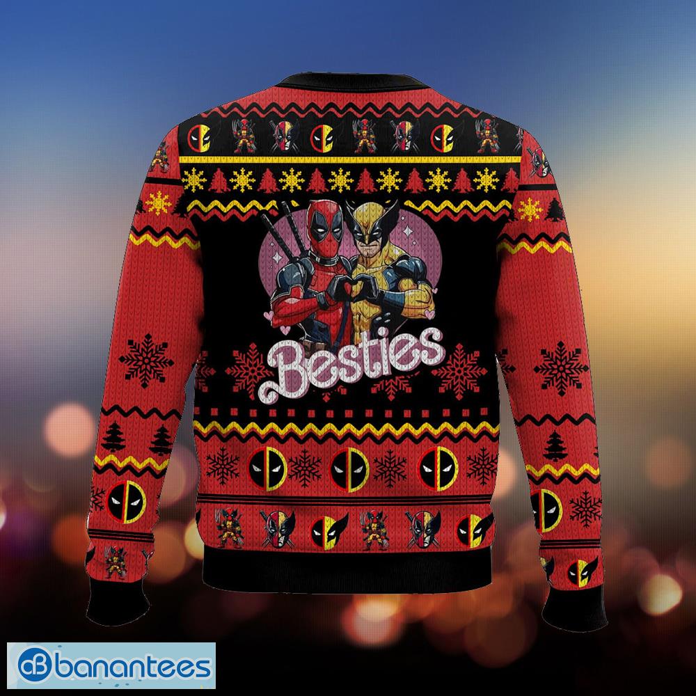 friends deadpool wolverine ugly sweater ribbed ugly christmas sweater gift for adult 1 image F.R.I.E.N.D.S Deadpool Wolverine Ugly Sweater Ribbed Ugly Christmas Sweater Gift For Adult - F.R.I.E.N.D.S Deadpool Wolverine Ugly Sweater Photo_2