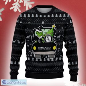 Chicago White Sox Grinch Driving Funny 3D Ugly Christmas Sweater For Men Women - Chicago White Sox Christmas Sweater Grinch Driving Photo 2