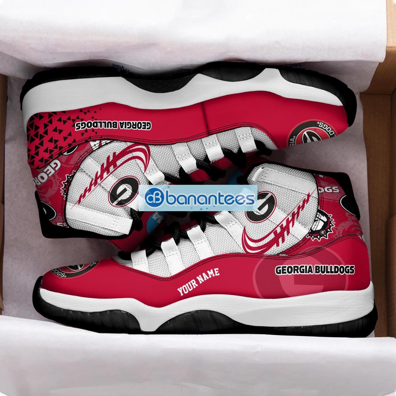 georgia bulldogs air jordan 11 sneakers custom name special shoes for fans 1 image Georgia Bulldogs Air Jordan 11 Sneakers Custom Name Special Shoes For Fans Product Photo 2