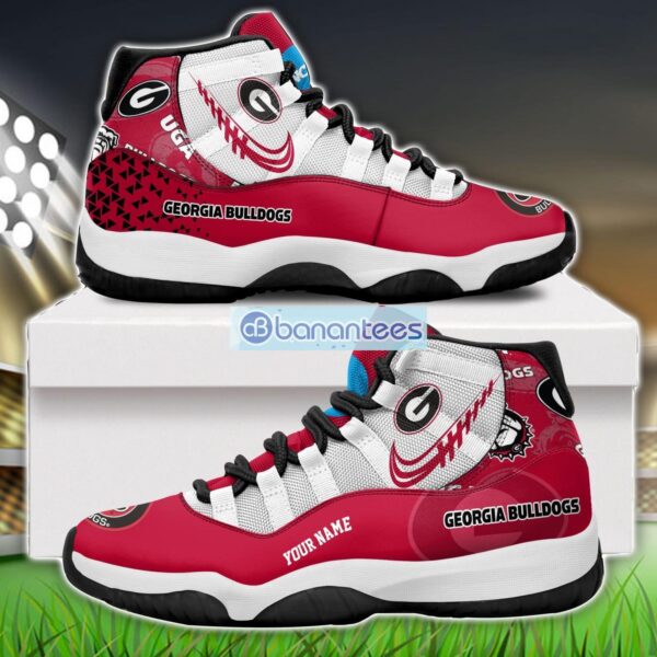Georgia Bulldogs Air Jordan 11 Sneakers Custom Name Special Shoes For Fans Product Photo 1