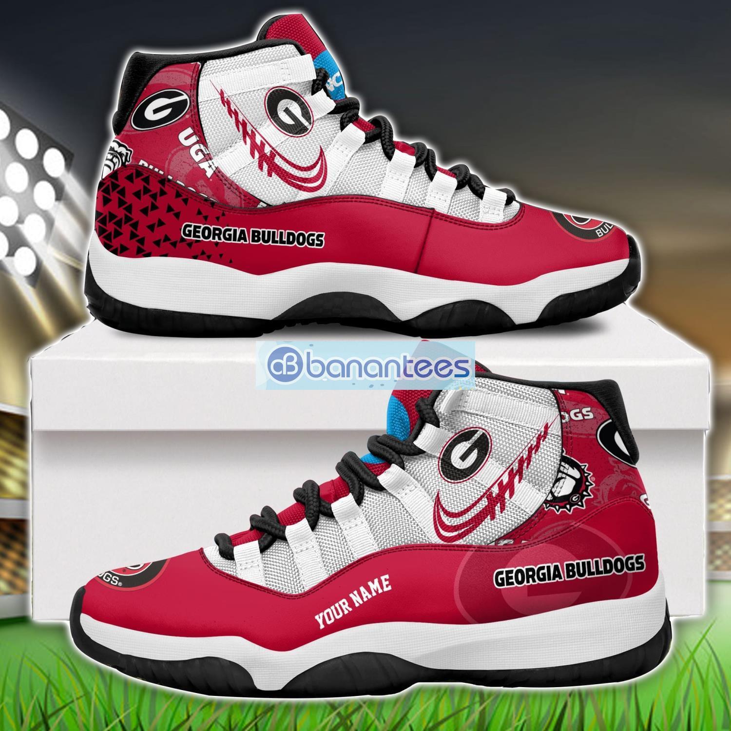 georgia bulldogs air jordan 11 sneakers custom name special shoes for fans image Georgia Bulldogs Air Jordan 11 Sneakers Custom Name Special Shoes For Fans Product Photo 1