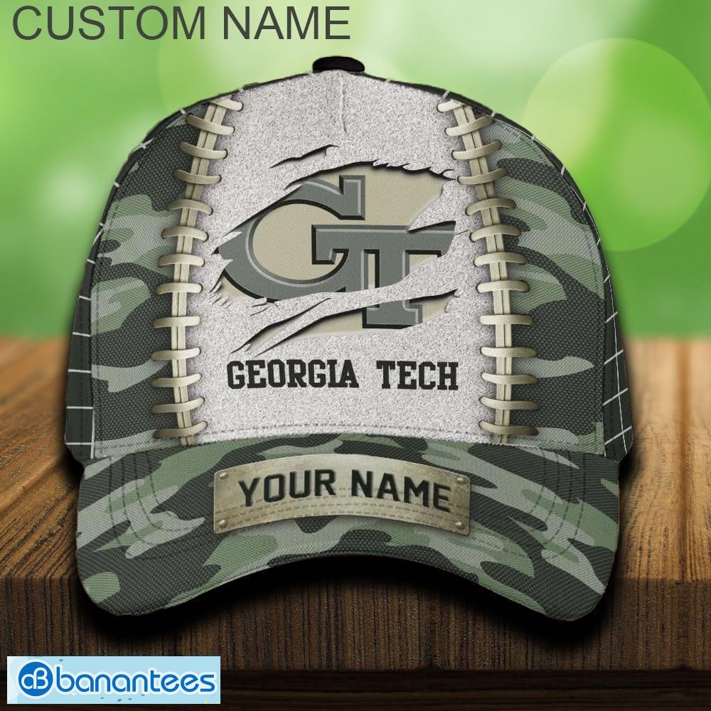 georgia tech yellow jackets 3d hat and cap beach design camo green for fans gift custom name image Georgia Tech Yellow Jackets 3D Hat And Cap Beach Design Camo Green For Fans Gift Custom Name - Georgia Tech Yellow Jackets 3D Hat And Cap Camo_1