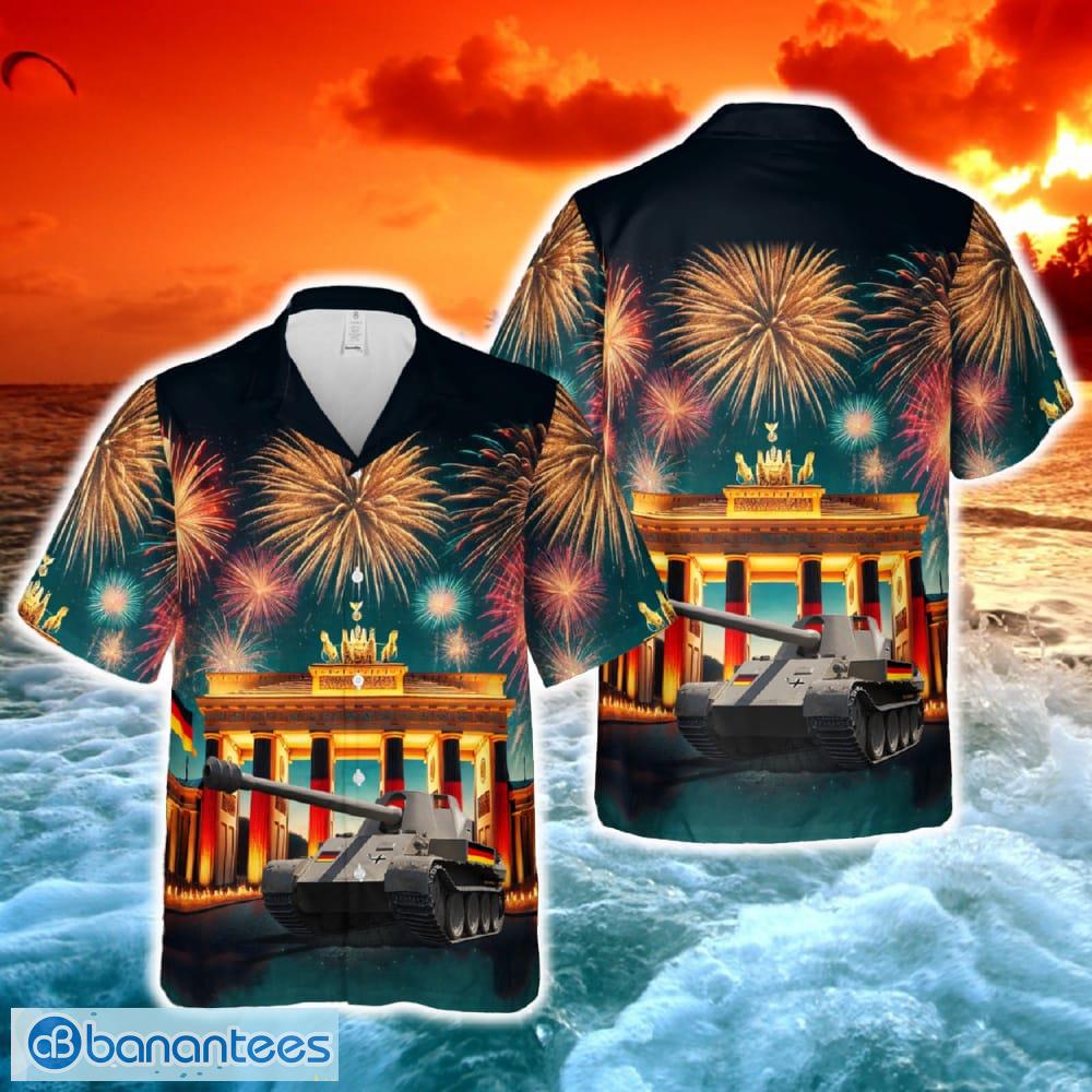 german unity day with rheinmetall skorpion tank hawaiian shirt image German Unity Day With Rheinmetall Skorpion Tank Hawaiian Shirt - German Unity Day With Rheinmetall Skorpion Tank Hawaiian Shirt-1