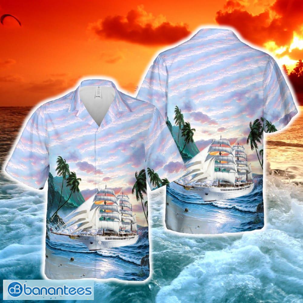 germany sea cloud ii cruise ship hawaiian shirt summer for beach fans holidays image Germany Sea Cloud II Cruise Ship Hawaiian Shirt Summer For Beach Fans Holidays - Germany Sea Cloud II Cruise Ship Hawaiian Shirt-1