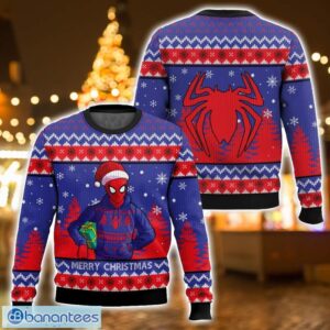 Merry Christmas Spider-man Ugly Christmas Sweater 3D All Printed Sweater Christmas Gift Product Photo 1