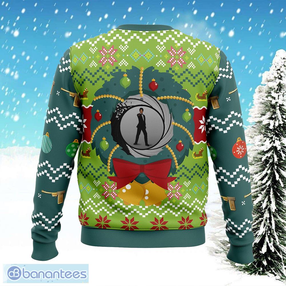 golden eye v2 accessory knitted christmas sweater aop gift holidays 1 image Golden Eye v2 Accessory Knitted Christmas Sweater AOP Gift Holidays - Golden Eye v2 Ugly Christmas Sweater Photo_2