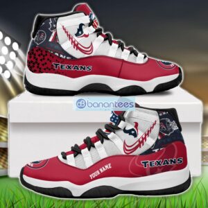 Houston Texans Air Jordan 11 Sneakers Custom Name Special Shoes For Fans Product Photo 1