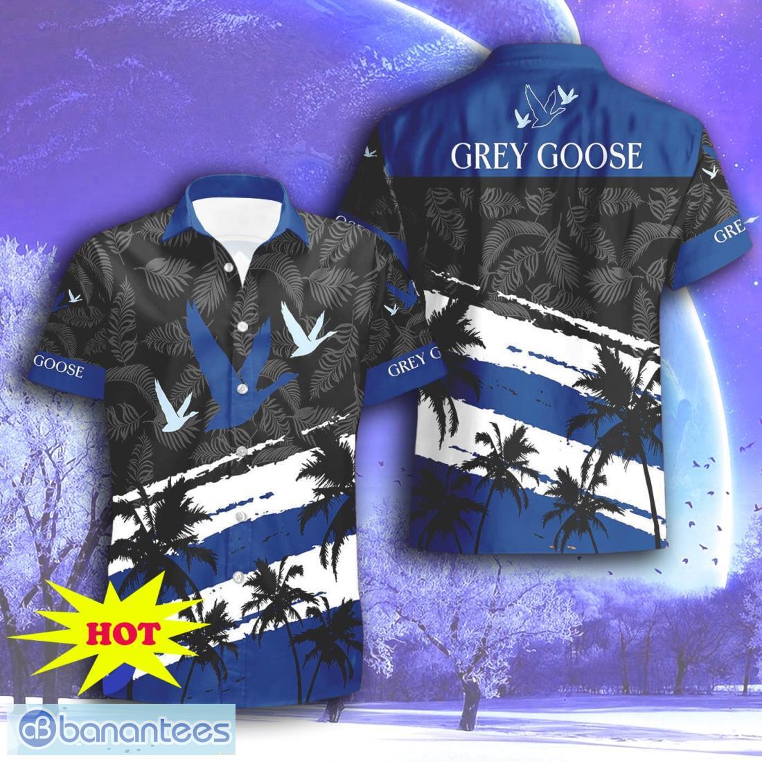grey goose hawaiian shirt short for men women image Grey Goose Hawaiian Shirt & Short For Men Women Product Photo 1