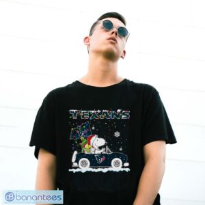 Houston Texans Snoopy And Woodstock Driving Car Cute Snoopy Limited Edition Shirt - G500 Gildan T-Shirt