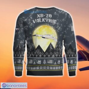XB-70 Valkyrie XB70 3D Aircraft Moonlight Grey Ugly Christmas Sweater For Fans Product Photo 3