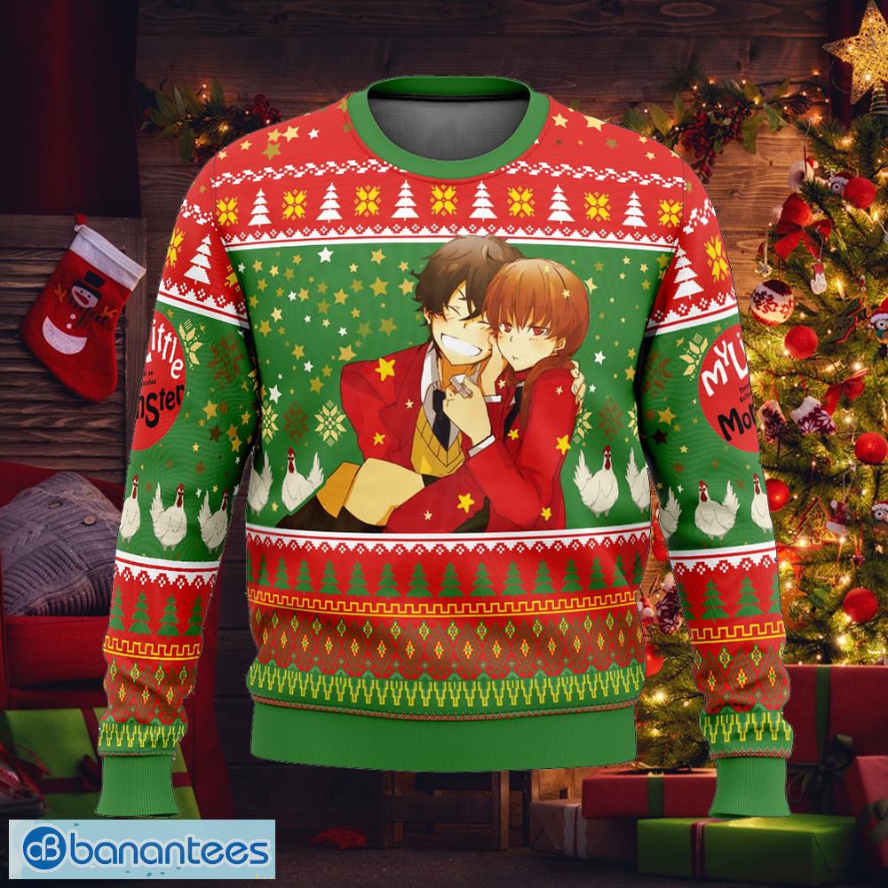 haru and shizuku my little monster clothing ugly christmas sweater gift holidays image Haru and Shizuku My Little Monster Clothing Ugly Christmas Sweater Gift Holidays - Haru and Shizuku My Little Monster Ugly Christmas Sweater Photo_1