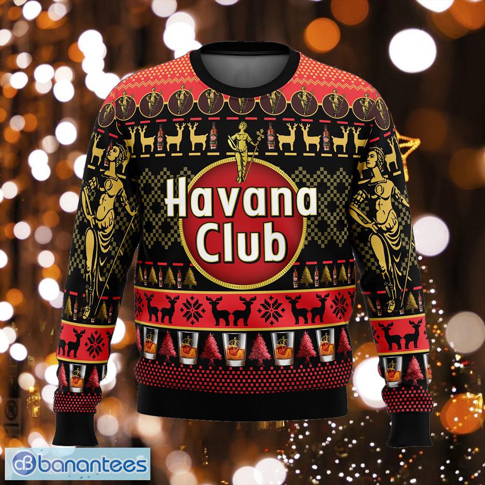 havana club warm knitted christmas sweater gift for adult image Havana Club Warm Knitted Christmas Sweater Gift For Adult - Havana Club Ugly Christmas Sweater Photo_1
