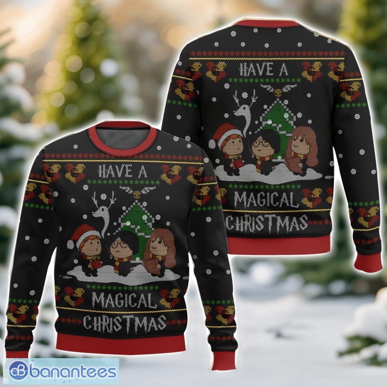 have a magical christmas harry potter ugly christmas sweater for men and women christmas holiday gift image Have A Magical Christmas Harry Potter Ugly Christmas Sweater For Men And Women Christmas Holiday Gift - Have A Magical Christmas Harry Potter Ugly Sweater-3