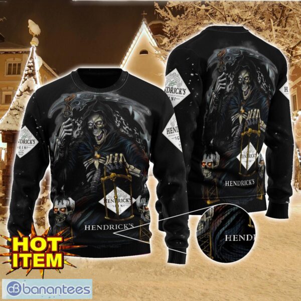 Hendrick's Gin Death Halloween All Over Print Sweater Halloween Gift For men And Women Product Photo 1