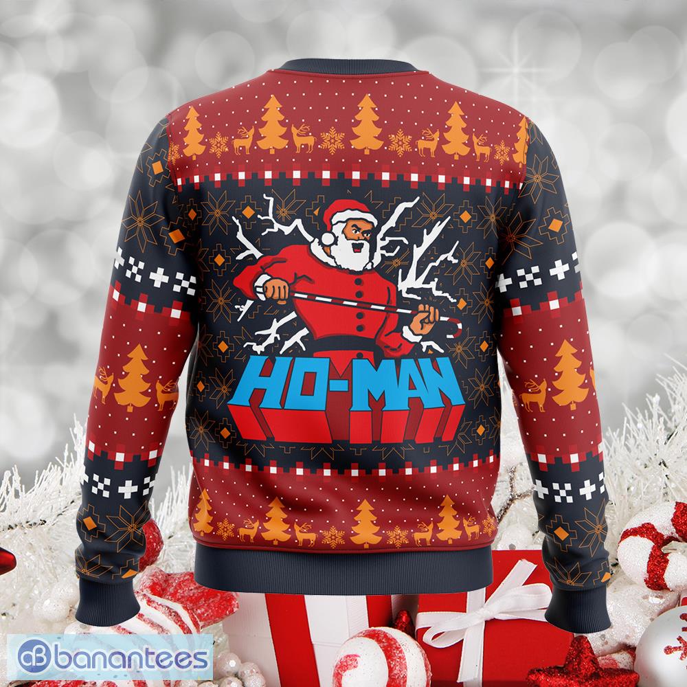 ho man santa claus candy ugly xmas sweater gift for men and women 1 image Ho-Man Santa Claus Candy Ugly Xmas Sweater Gift For Men And Women - Ho-Man Santa Claus Ugly Christmas Sweater Photo_2