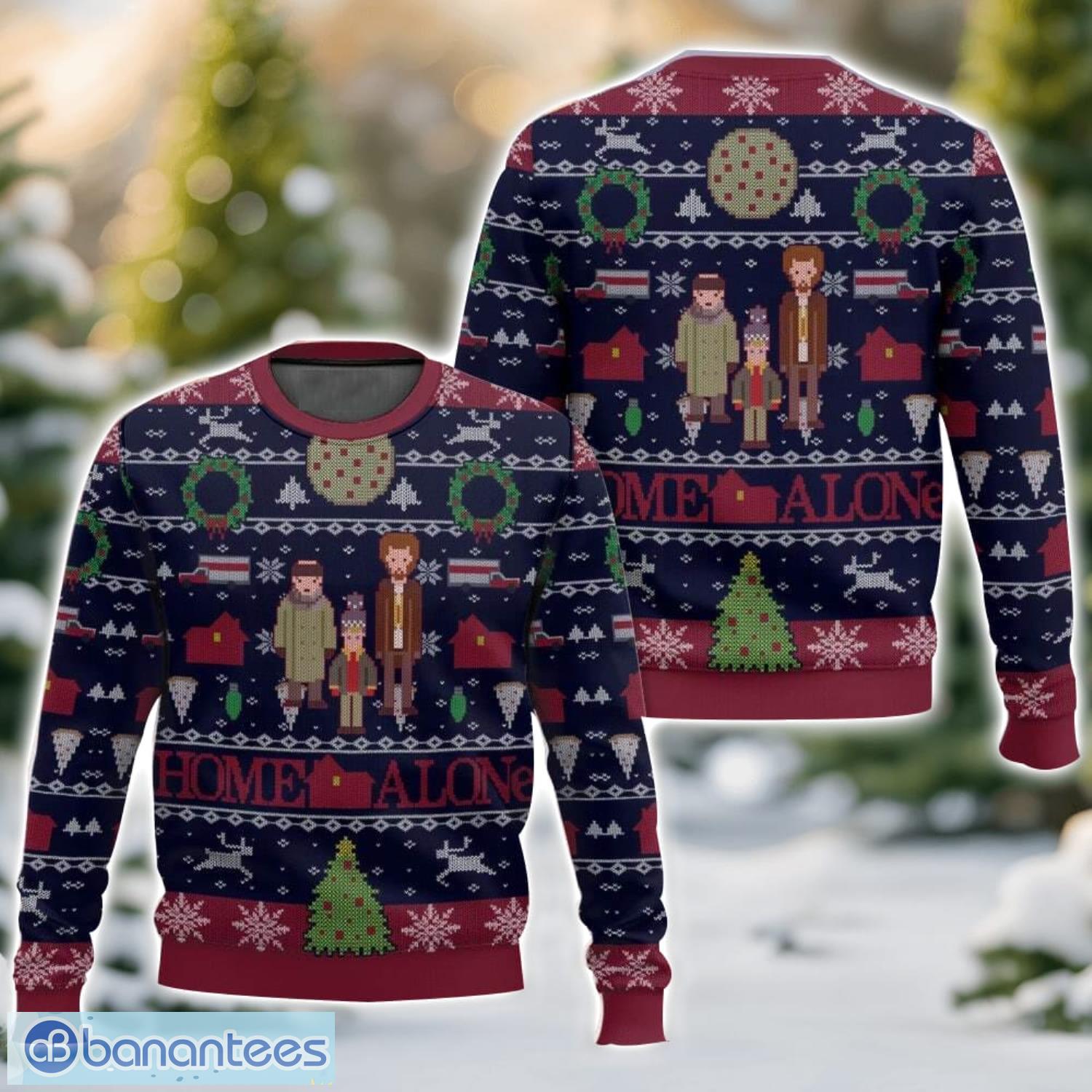 home alone kevins trouble christmas ugly christmas sweater 3d all printed sweater christmas gift image Home alone, Kevin’s trouble Christmas Ugly Christmas Sweater 3D All Printed Sweater Christmas Gift Product Photo 1