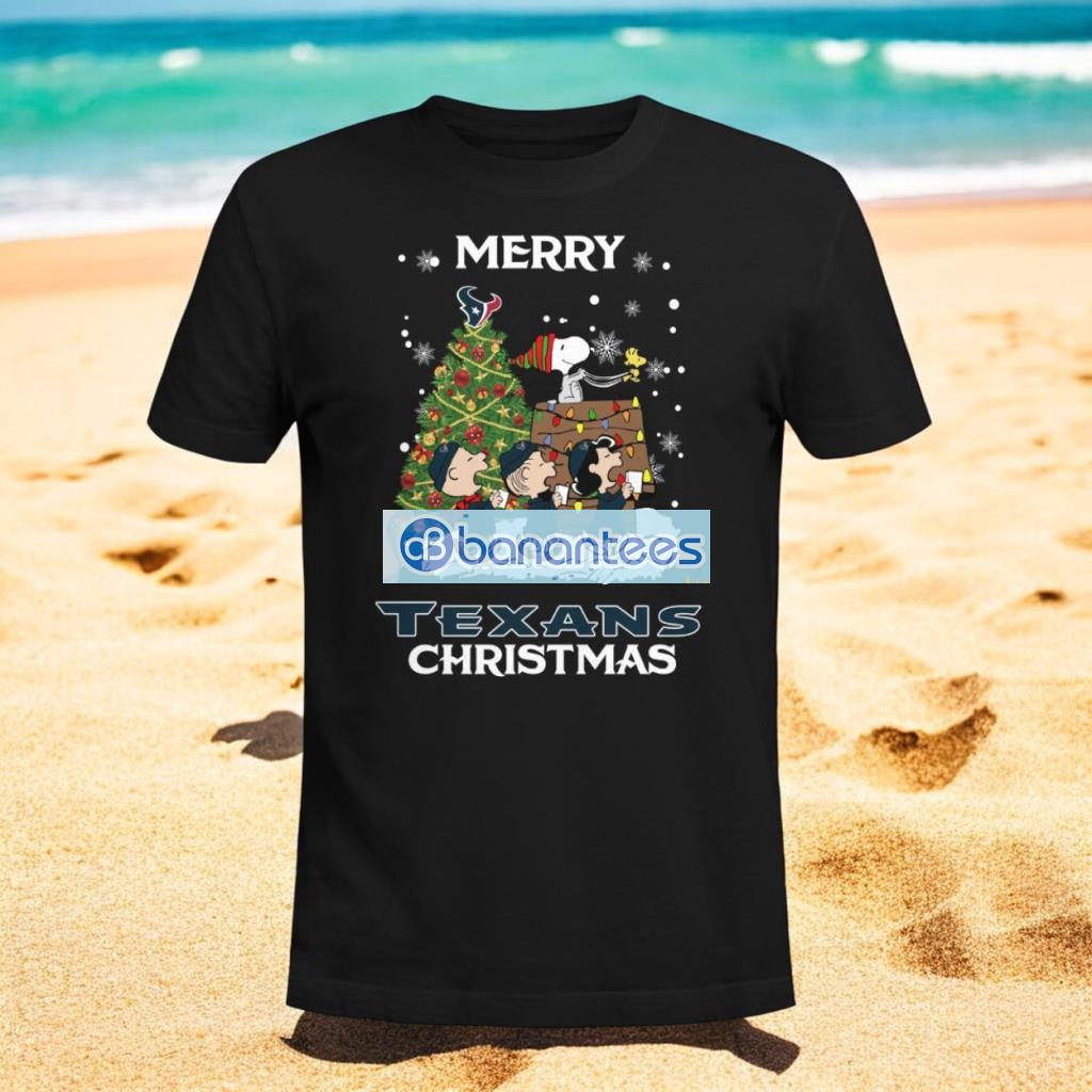 houston texans snoopy family christmas holiday t shirt image Houston Texans Snoopy Family Christmas Holiday T Shirt Product Photo 1