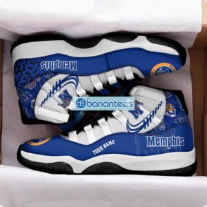 Memphis Tigers Air Jordan 11 Sneakers Custom Name Special Shoes For Fans Product Photo 2
