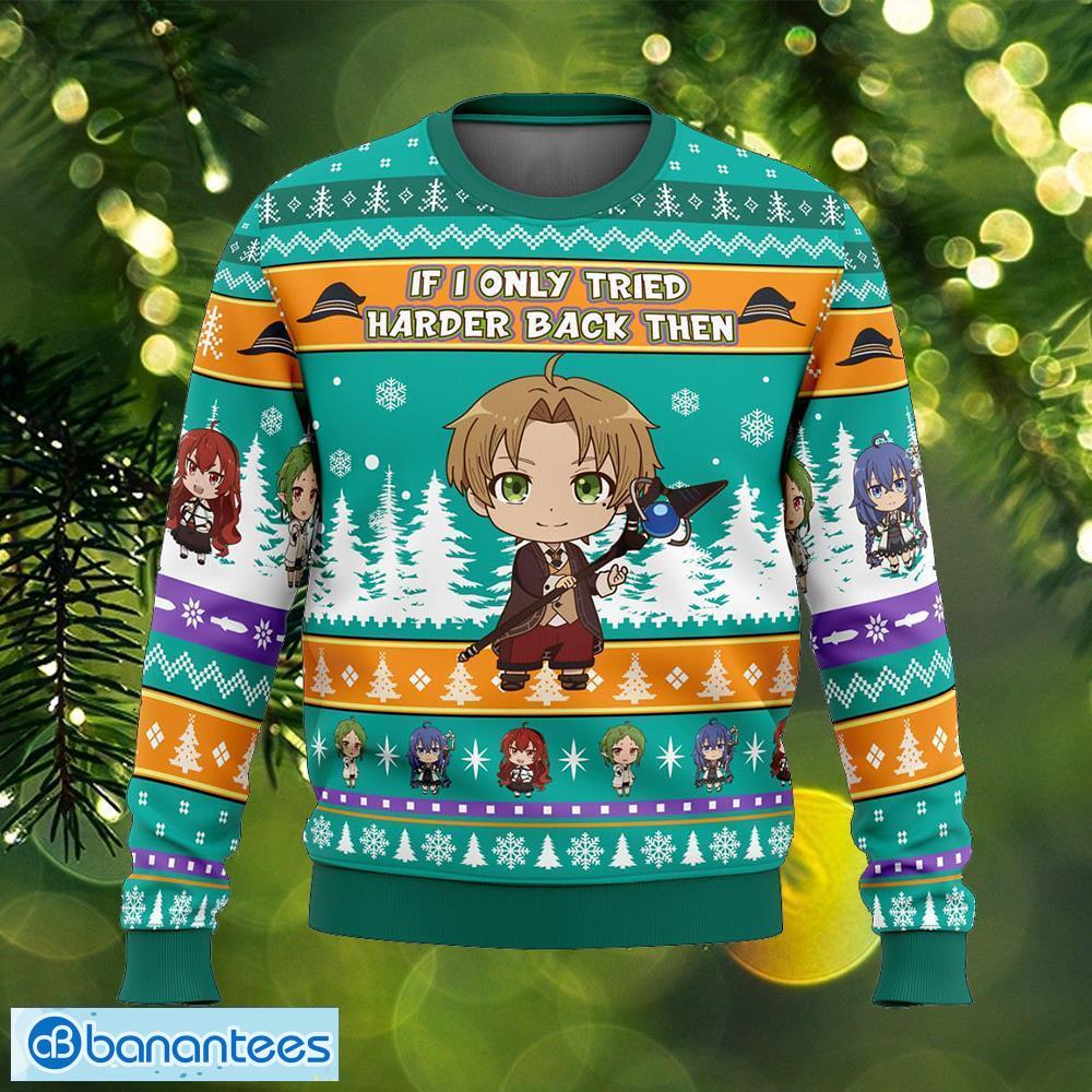 if i only tried harder mushoku tensei jobless reincarnation carolers ugly christmas sweater gift holidays image If I Only Tried Harder Mushoku Tensei Jobless Reincarnation Carolers Ugly Christmas Sweater Gift Holidays - If I Only Tried Harder Mushoku Tensei Jobless Reincarnation Ugly Christmas Sweater Photo_1