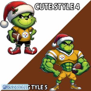 NFL Pittsburgh Steelers Grinch Style Knitted Christmas Sweater Gift For Adult - NFL Pittsburgh Steelers New Grinch Ugly Christmas Sweater Photo 4