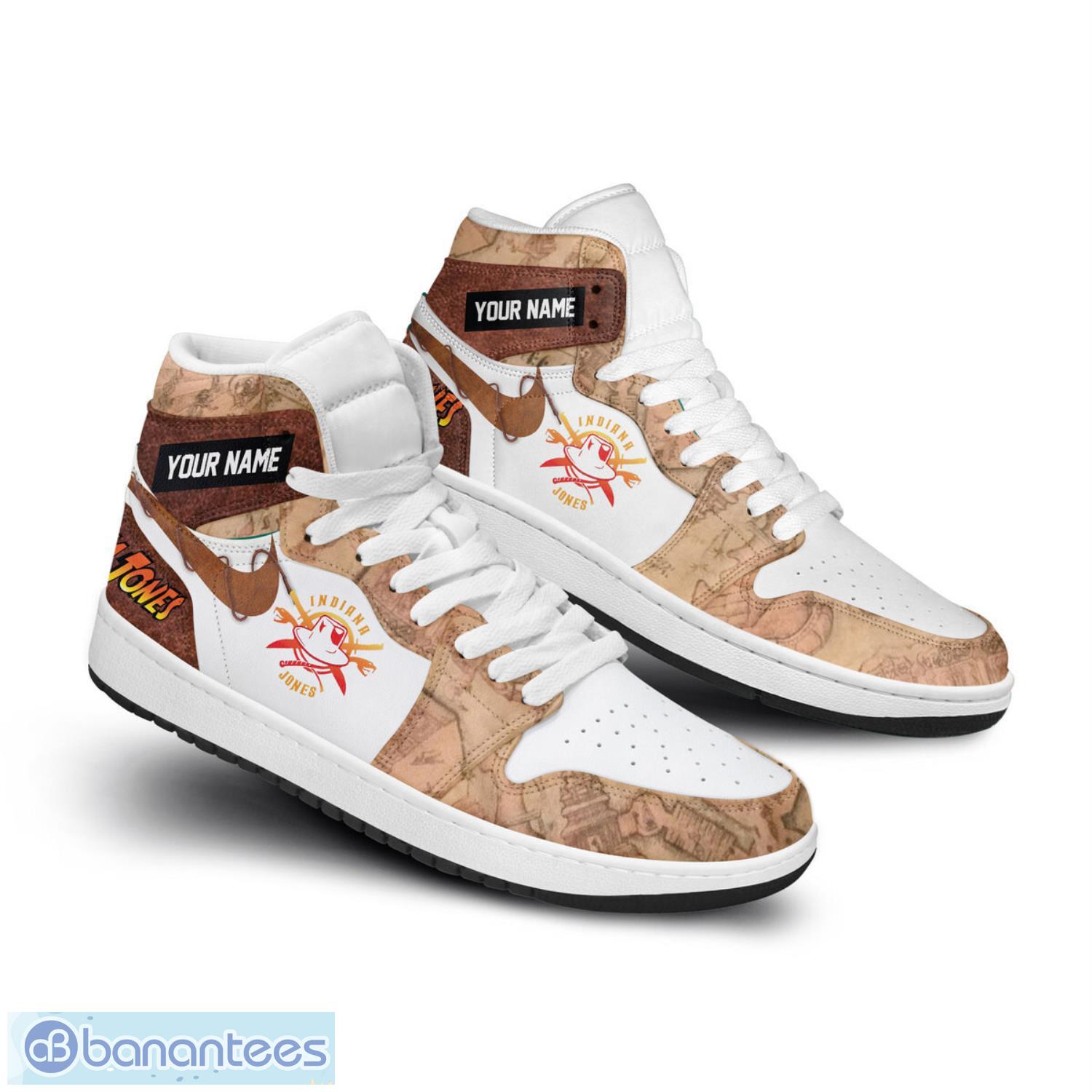 indiana jones air jordan hightop sneakers shoes aj1 gift ideas shoes 1 image Indiana Jones Air Jordan Hightop Sneakers Shoes AJ1 Gift Ideas Shoes Product Photo 2