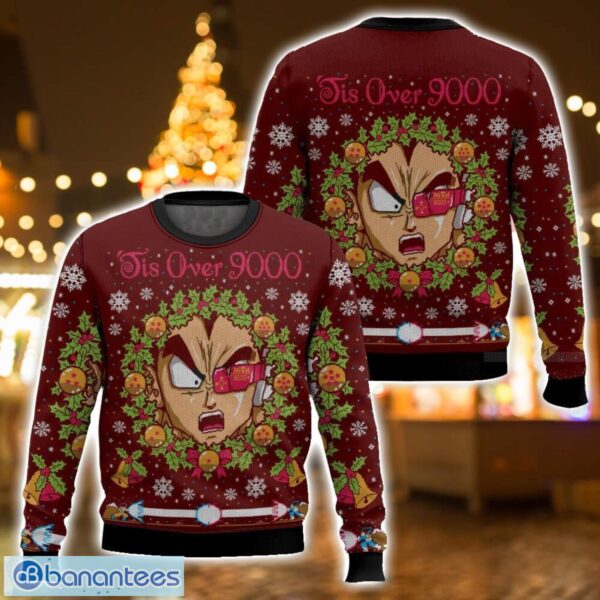 It’s Over 9000 Dragon Ball Z Ugly Christmas Sweater 3D All Printed Sweater Christmas Gift Product Photo 1