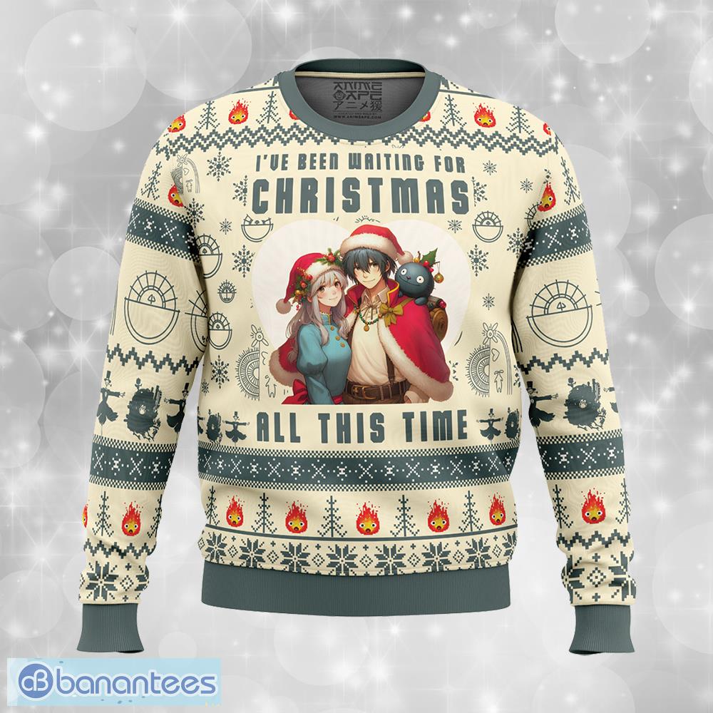 ive been waiting for christmas all this time howls moving castle chorus knitted christmas sweater aop gift for men and women image I’ve Been Waiting for Christmas All This Time Howl’s Moving Castle Chorus Knitted Christmas Sweater AOP Gift For Men And Women - I’ve Been Waiting for Christmas All This Time Howl’s Moving Castle Ugly Christmas Sweater Photo_1