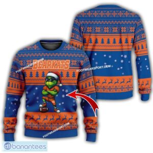 NCAA Sam Houston Bearkats New Grinch Ugly Christmas 3D Sweater Gift For Men And Women - NCAA Sam Houston Bearkats New Grinch Ugly Christmas Sweater Photo 1