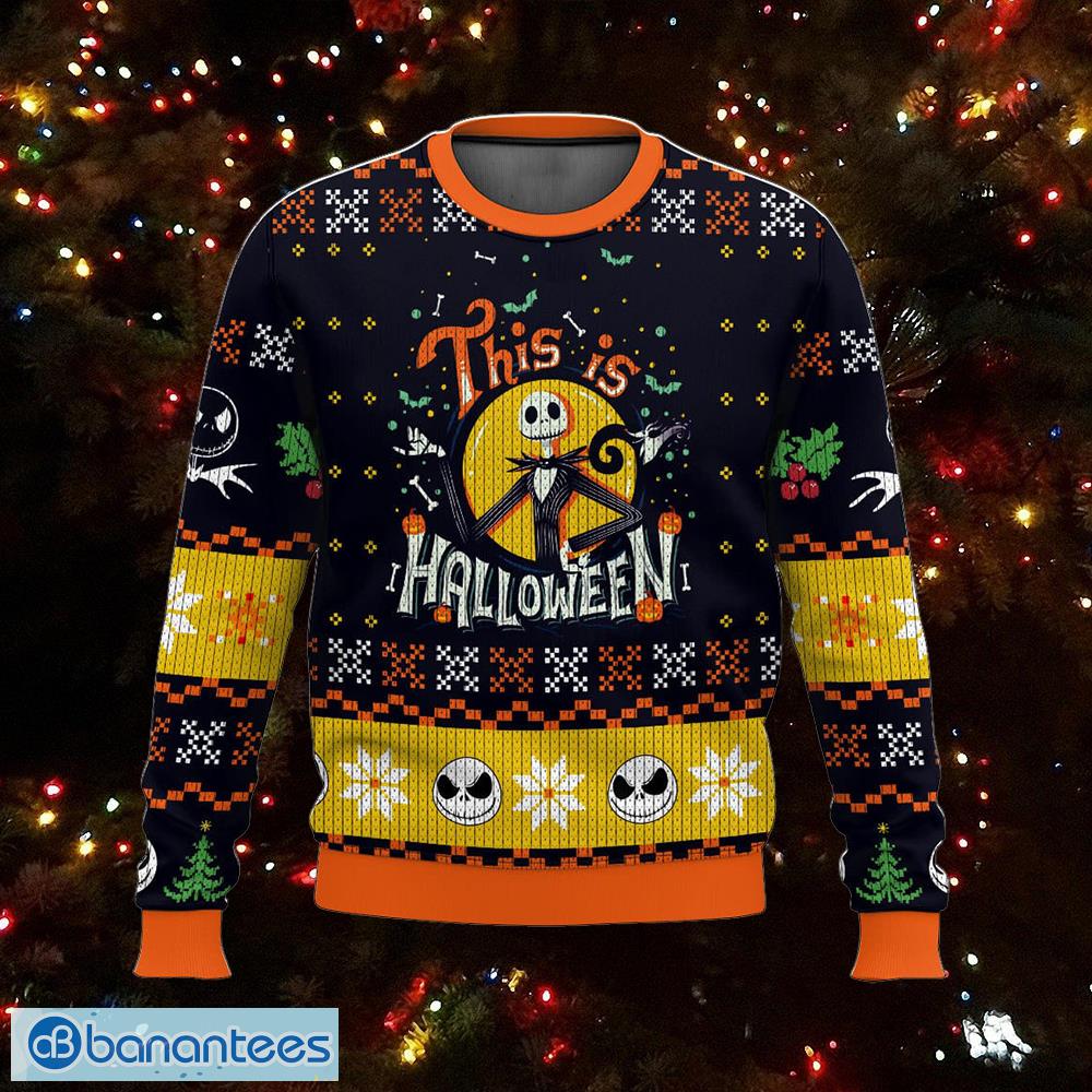 jack skellington ugly sweater myrrh knitted christmas sweater aop gift holidays image Jack Skellington Ugly Sweater Myrrh Knitted Christmas Sweater AOP Gift Holidays - Jack Skellington Ugly Sweater Photo_1