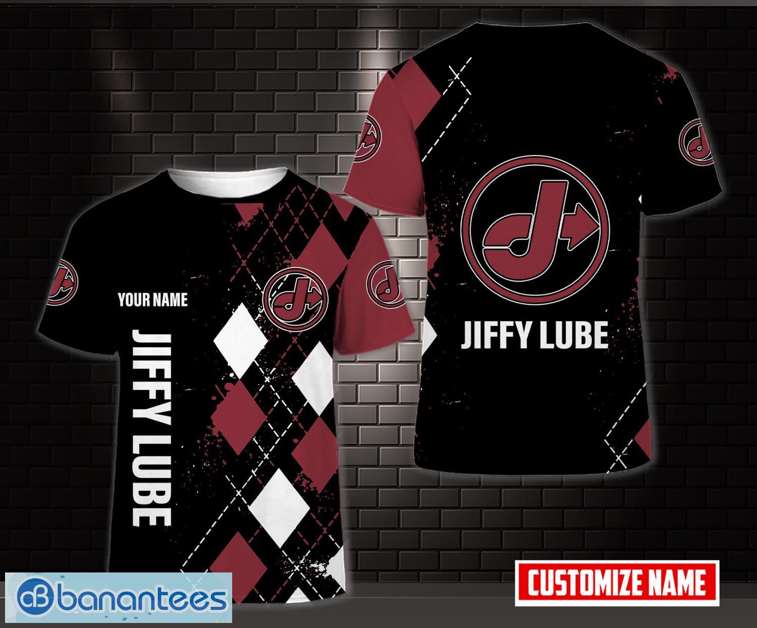 jiffy lube aop 3d t shirt for men and women custom name image Jiffy Lube AOP 3D T-shirt For Men And Women Custom Name Product Photo 1