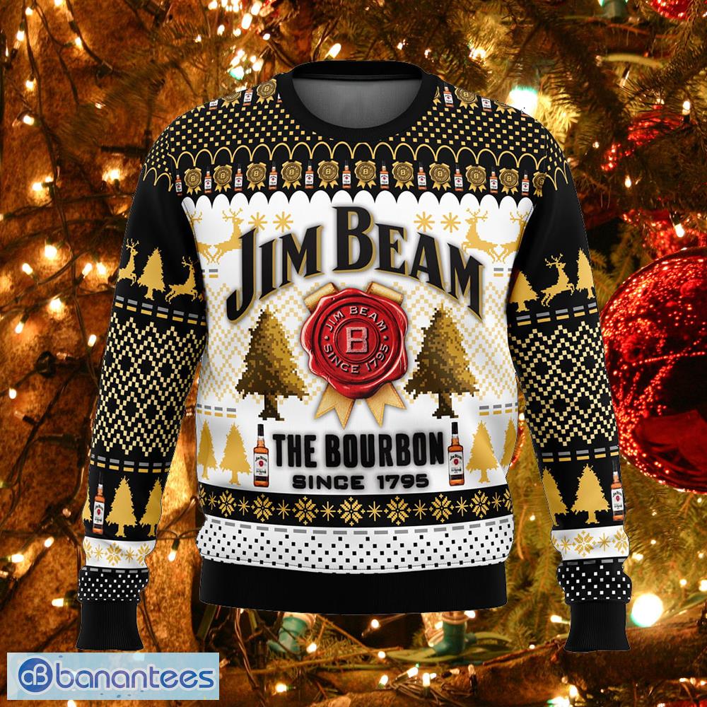 jim beam the bourbon candlelight knitted christmas sweater aop gift for men and women image Jim Beam The Bourbon Candlelight Knitted Christmas Sweater AOP Gift For Men And Women - Jim Beam The Bourbon Ugly Christmas Sweater Photo_1