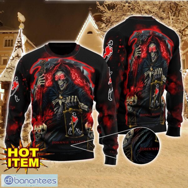 Johnnie Walker Death Halloween All Over Print Sweater Halloween Gift For men And Women Product Photo 1