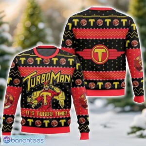 It’s Turbo Time! Turbo Man Jingle All the Way Ugly Christmas Sweater 3D All Printed Sweater Christmas Gift Product Photo 1