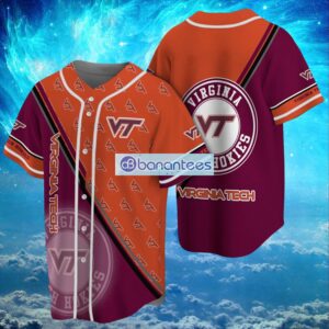 NCAA Virginia Tech Hokies Logo Design Baseball Jersey Shirt Gifts For Fans Shirt Full Print Product Photo 1