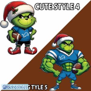 NFL Detroit Lions Grinch Style Ugly Christmas 3D Sweater Gift For Adult - NFL Detroit Lions New Grinch Ugly Christmas Sweater Photo 4