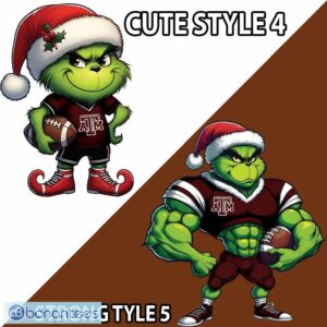 NCAA Texas A&M Aggies Grinch Football Knitted Sweater Gift For Christmas - NCAA Texas A&M Aggies New Grinch Ugly Christmas Sweater Photo 4